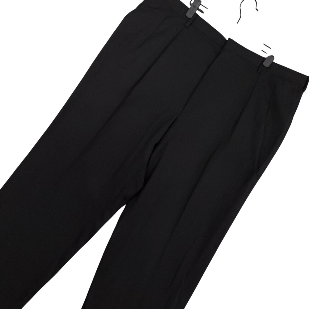 Brioni Dress Pants Mens‎ IT 44 FITS (42x30) Black Pleated Classic Straight